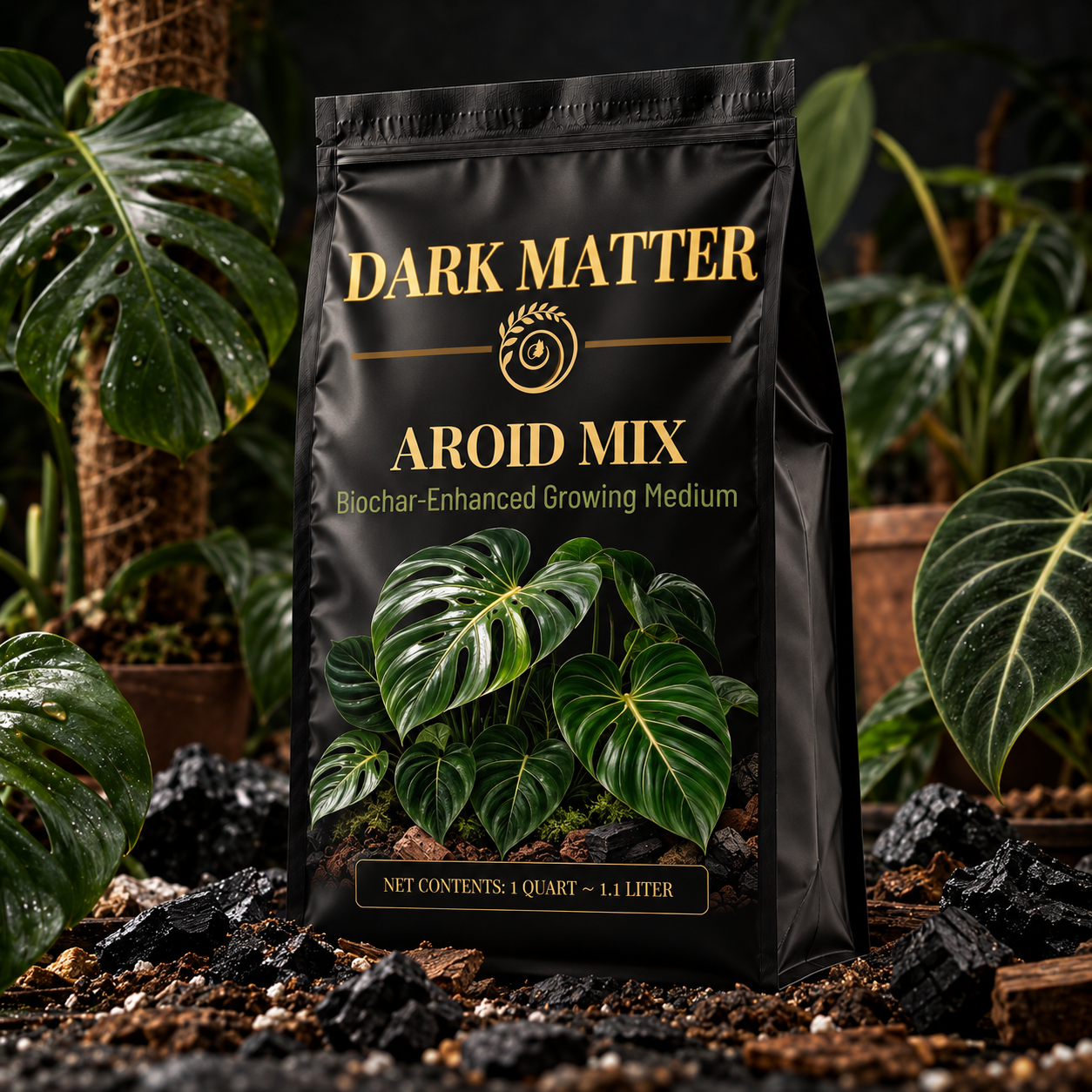 Aroid Mix packaging in a lush jungle setting