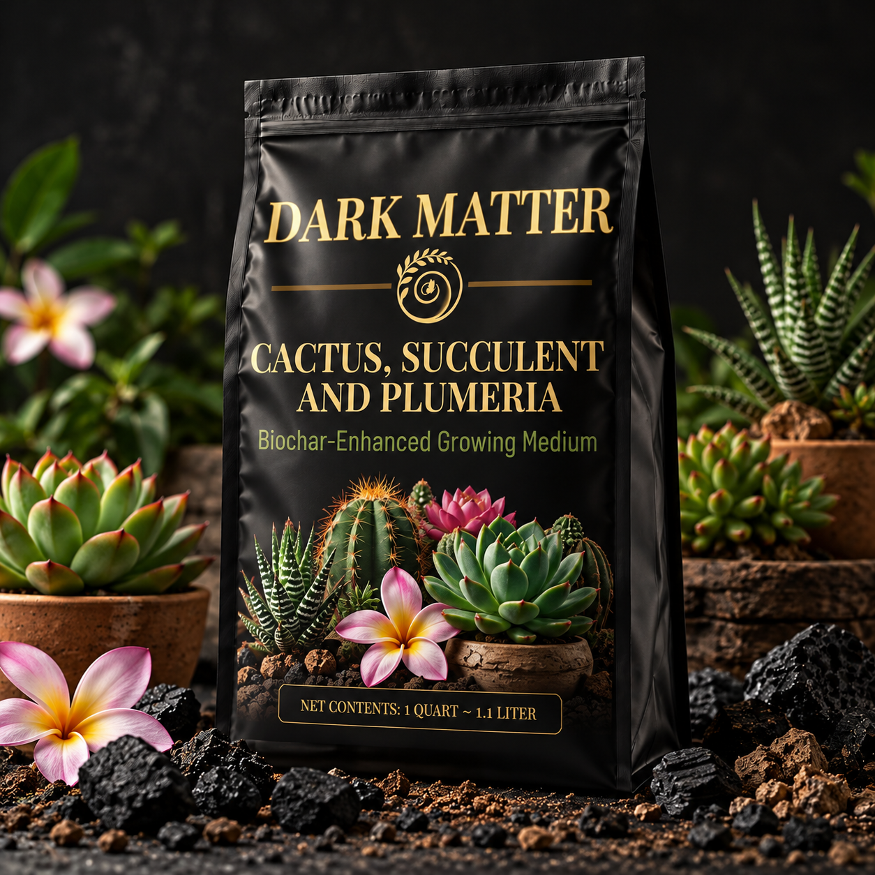 Dark Matter Cactus, Succulent and Plumeria Mix product packaging